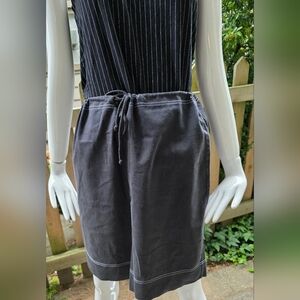 Gilmore Black Drawstring Skirt With White Trim. Med.